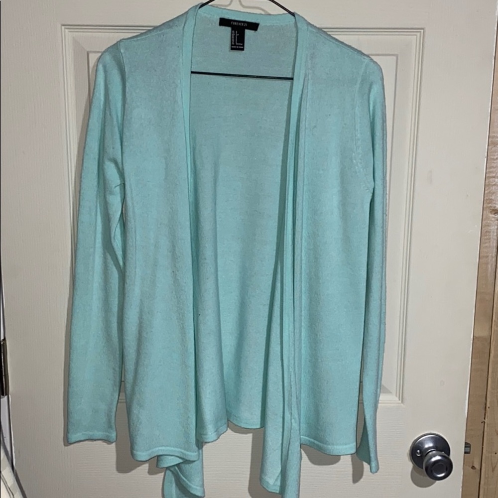 Forever 21 Light Blue Cardigan
